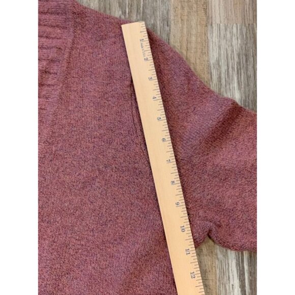 CJ Banks Cardigan Sweater Womens X 14W Mauve Tunic Drawstring Long Sleeve NEW - Picture 12 of 12